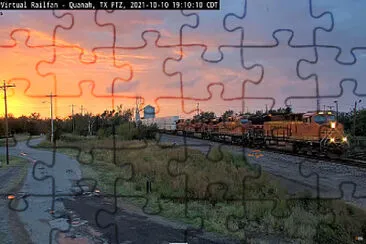 Sunset at Quanah,TX/USA Oct 2021 jigsaw puzzle