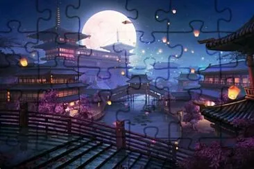 歷史建築[中式夜景] jigsaw puzzle