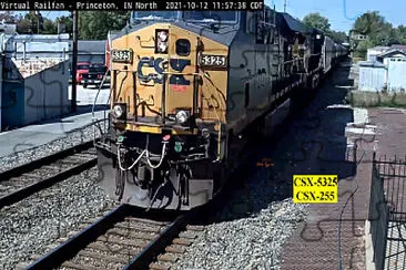 CSX-5325   CSX-255 passing Princeton,ILL/USA