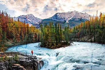 Autumn waterfall