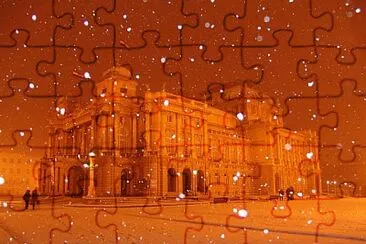 Autor Ivan Brnčić - HNK zimi jigsaw puzzle