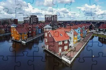 Reitdiep  haven Netherland jigsaw puzzle