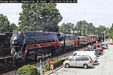  "steamer " 611 passing thru Thomasville,NC