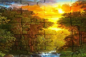 Forest pond jigsaw puzzle