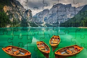 Lago di Bries-Dolomitas jigsaw puzzle