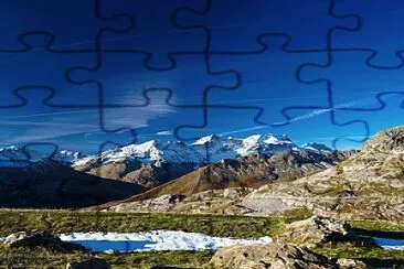 La Meije et le Massif des Ecrins au fond jigsaw puzzle