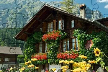 Casa alpina-Suiza