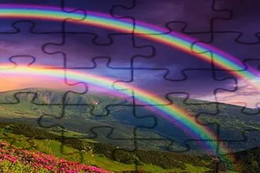 Double rainbow jigsaw puzzle