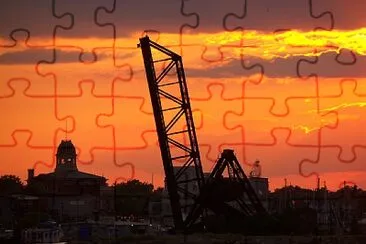 Sunset over a City jigsaw puzzle