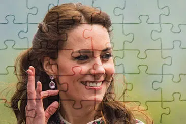 La coiffure bohème chic de Kate Middleton jigsaw puzzle