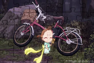 פאזל של akuru juega con la bicicleta de towa hanyo no yashahime