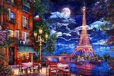 Noche en Paris jigsaw puzzle