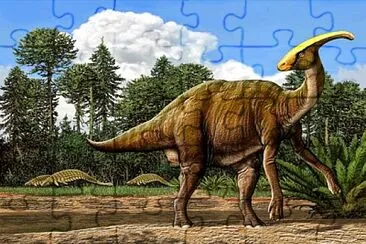 Parasaurolofus jigsaw puzzle