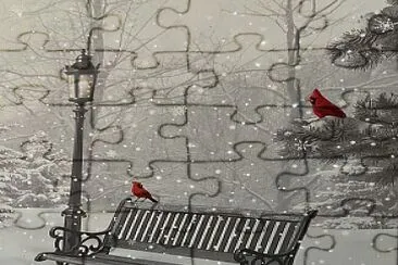 Winter Park Bench jigsaw puzzle