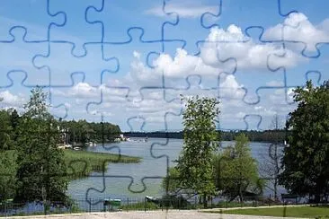 Lago di Olecko, polonia jigsaw puzzle