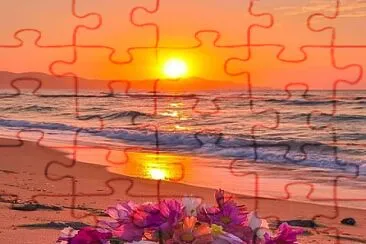 flores atardecer jigsaw puzzle