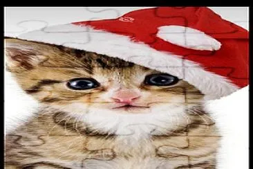 Christmas kitten jigsaw puzzle