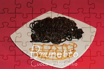 פאזל של Spaghettoni al nero di seppia