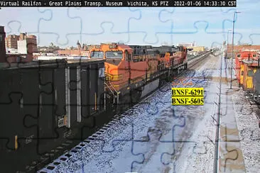 פאזל של BNSF-6291, BNSF-5605, at Wichita,KS/USA