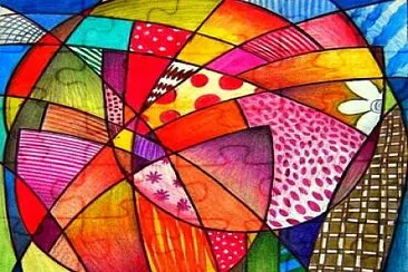 Arte colorido jigsaw puzzle