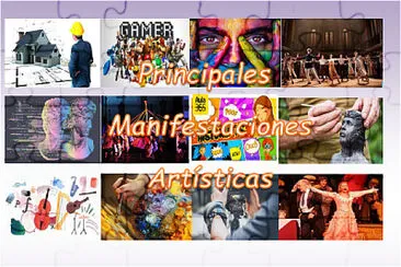 פאזל של PRINCIPALES MANIFESTACIONES ARTISTICAS