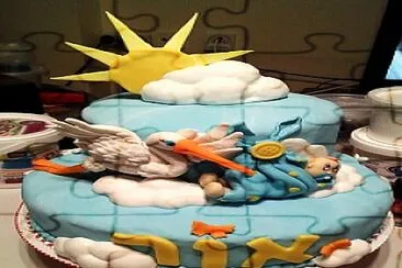 Boy is born cake