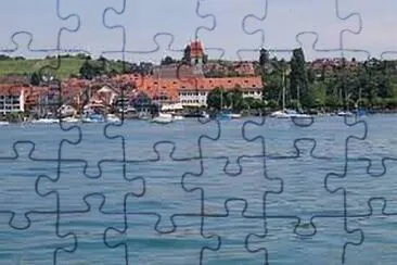 Aux confins de la Suisse, de l 'Allemagne et de l 'A jigsaw puzzle