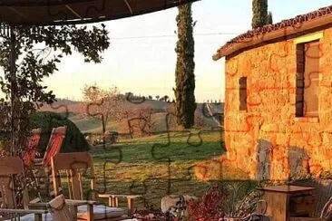 Terraza en la Toscana