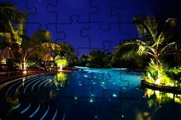 beutiful swimming pool jigsaw puzzle