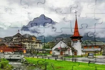 Kandersteg-Suiza jigsaw puzzle