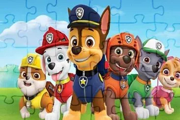 פאזל של paw patrol