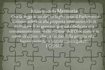 GIORNATA DELLA MEMORIA