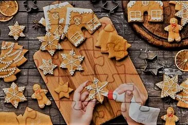 gingerbread jigsaw puzzle