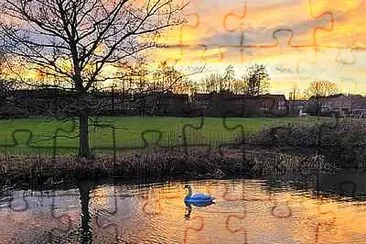 פאזל של Sunset on the Erewash Canal