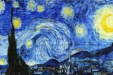 La noche estrellada-van gogh