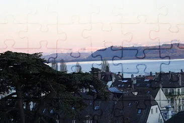 Neuchâtel coucher de soleil jigsaw puzzle