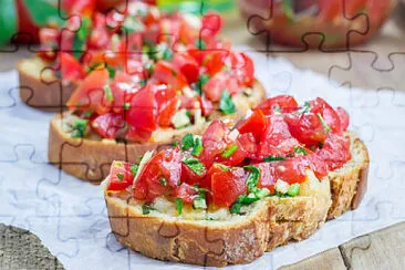 פאזל של bruschetta