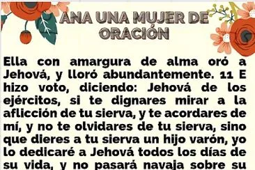 ANA MUJER DE ORACIÓN