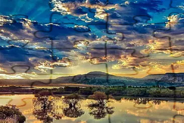 Reflected sky jigsaw puzzle