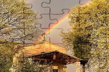 Rainbow jigsaw puzzle