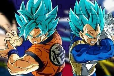 פאזל של goku vs vegeta