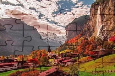 Lauterbrunen-Suiza jigsaw puzzle