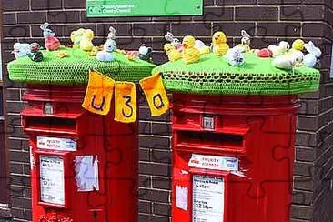 Post Box Toppers in Eastwood jigsaw puzzle