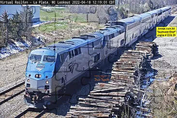 Amtrak #4 engine #-23   #-29 La Plata,MO