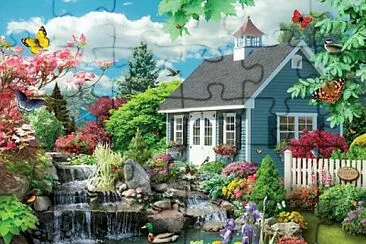 Maison pres de l 'eau jigsaw puzzle