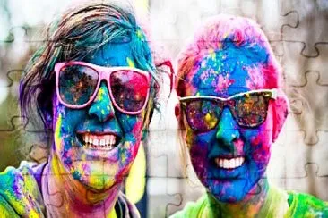 פאזל של color run