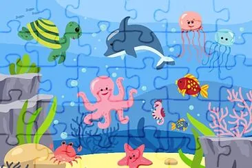 animales del oceáno jigsaw puzzle