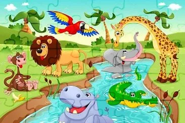 animales de la selva jigsaw puzzle