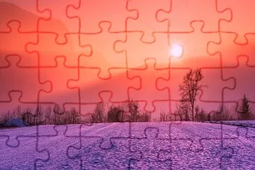 Winter Sunset jigsaw puzzle