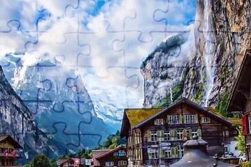 Lauterbrunnen-Suiza jigsaw puzzle